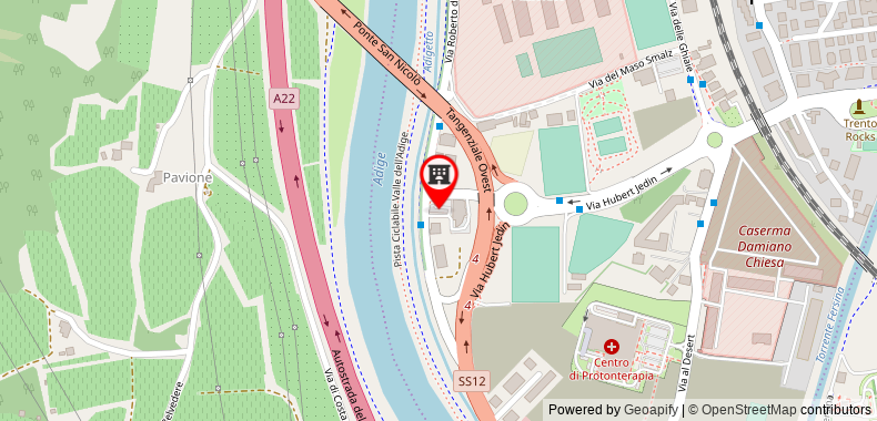 Bản đồ đến Khách sạn Sporting Trento
