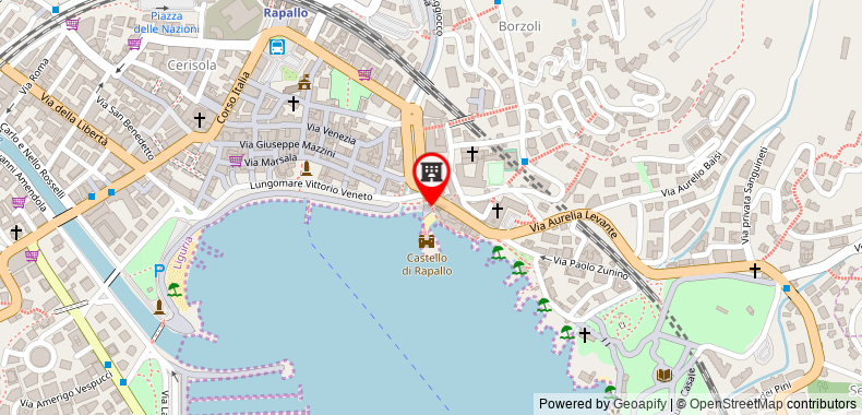 Bản đồ đến Khách sạn Italia e Lido Rapallo