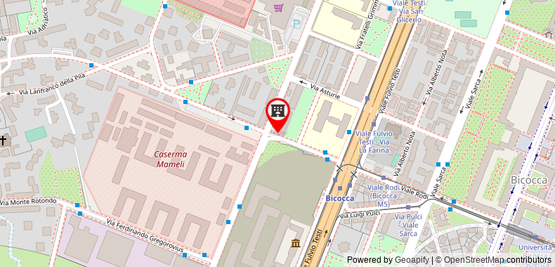 Bản đồ đến Khách sạn Novotel Milano Nord Ca Granda