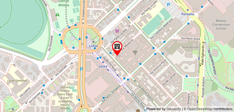 Bản đồ đến Khách sạn Meliá Milano