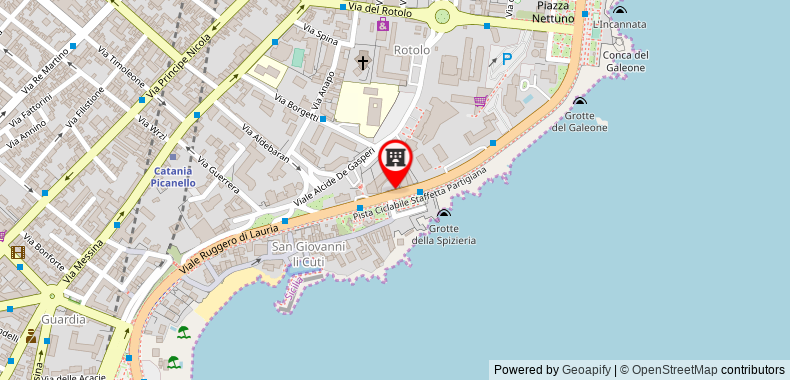 Bản đồ đến Khách sạn Plaza Catania