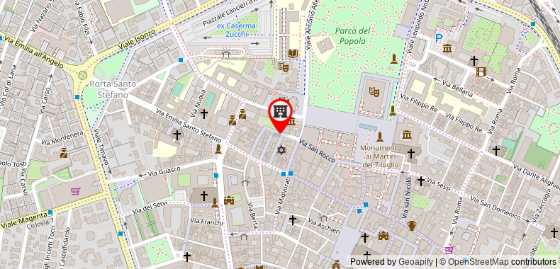 Bản đồ đến Khách sạn Ariosto