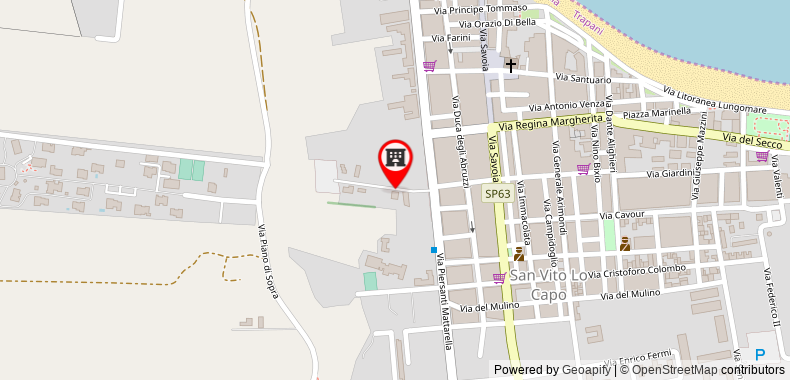 Bản đồ đến Villa in San Vito lo Capo with internal parking, Minaudo Estate Agency