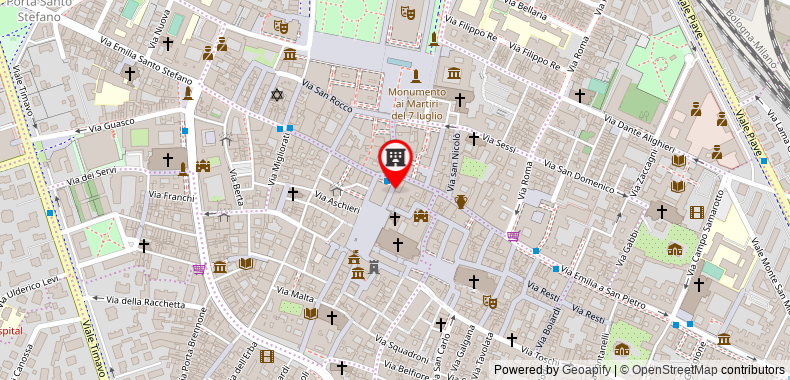 Bản đồ đến Khách sạn Posta