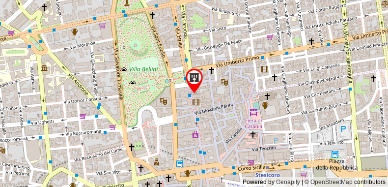 Bản đồ đến Khách sạn Domus Catania