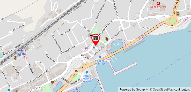 Bản đồ đến Formia Apt in the city center-Wifi A/C 2bdrms 4p