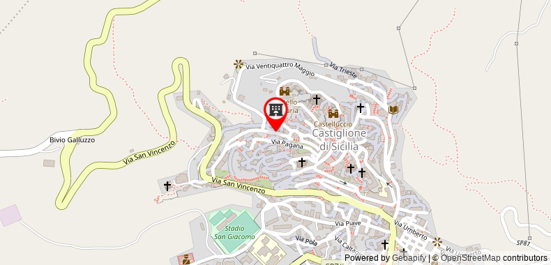 Bản đồ đến Albergo Diffuso Borgo Santa Caterina
