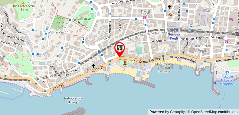 Bản đồ đến Khách sạn Mediterranee