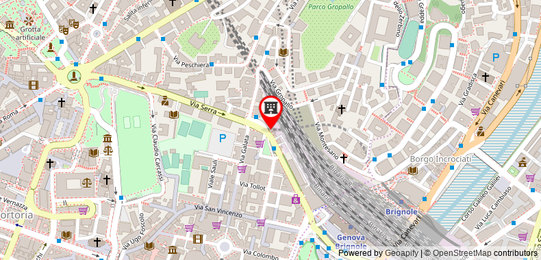Bản đồ đến Khách sạn Comfort Europa Genova City Centre