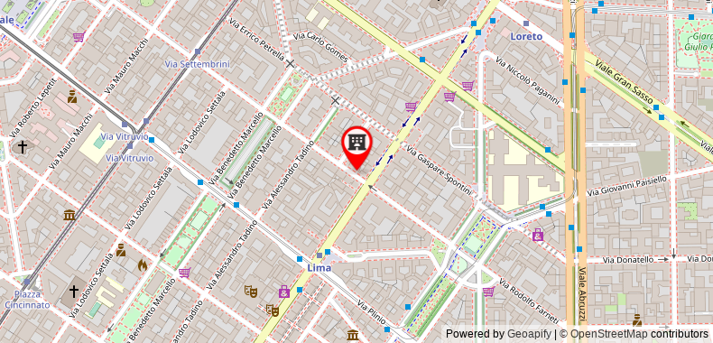 在地图上查看NH Milano Corso Buenos Aires