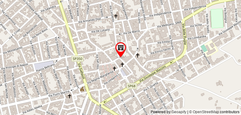 Bản đồ đến Casa centro storico Racale