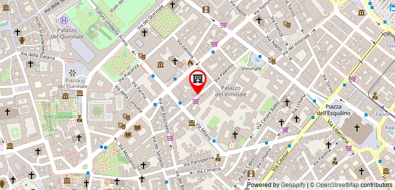 Rome Life Hotel on maps