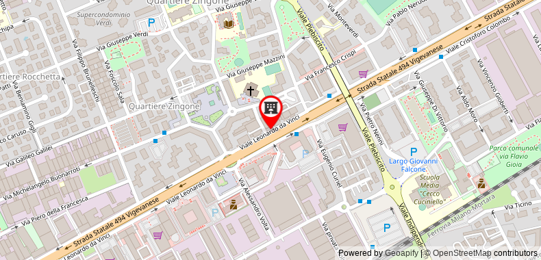 在地图上查看iH Hotels Milano Eur - Trezzano sul Naviglio