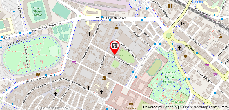 Bản đồ đến Hostel Modena San Filippo Neri