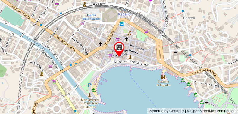 Hotel Vesuvio on maps