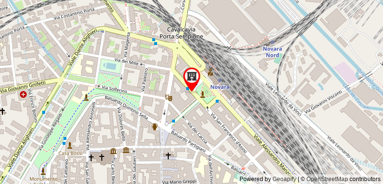 Hotel Cavour on maps