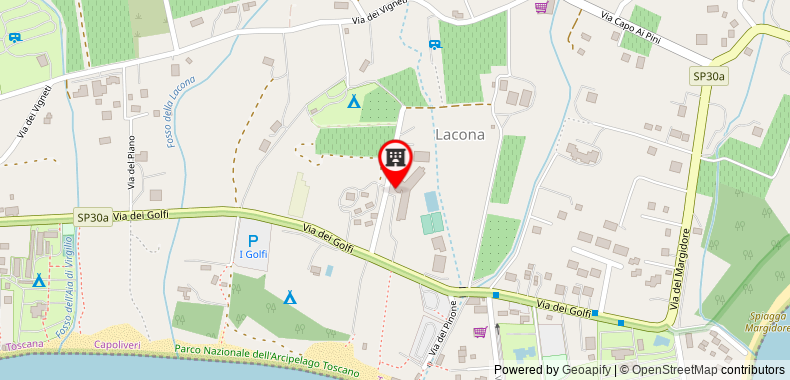 Bản đồ đến Khách sạn Club Lacona
