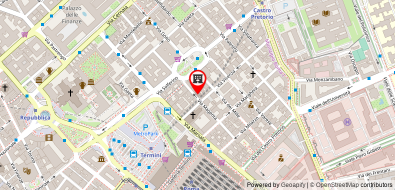 Bản đồ đến Khách sạn Milani