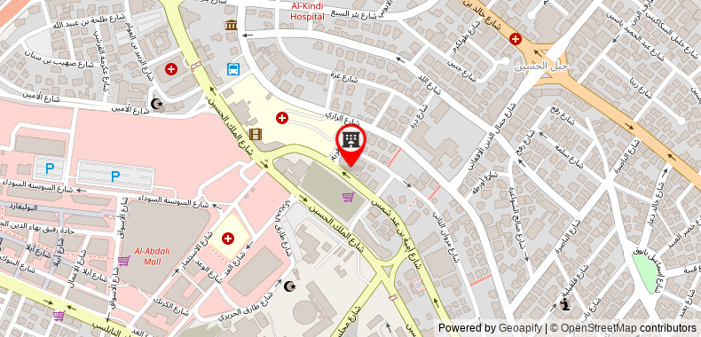 Bản đồ đến Khách sạn Landmark Amman & Conference Center