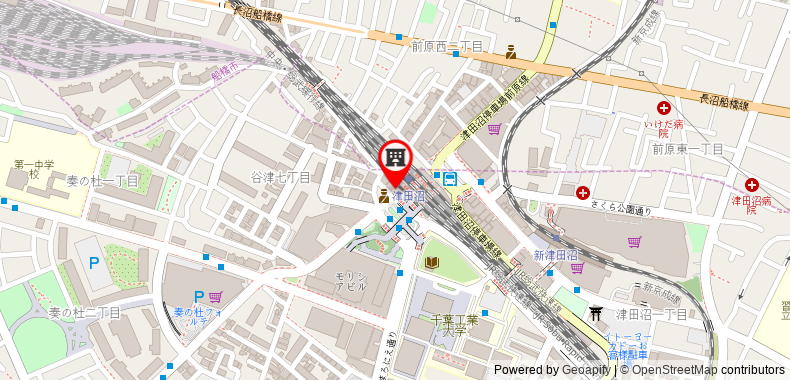 Bản đồ đến Khách sạn Mets Tsudanuma