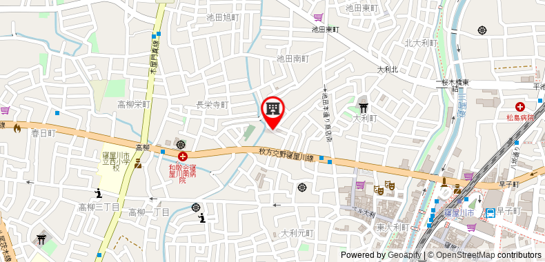 Bản đồ đến Khách sạn HG Cozy No.2 Neyagawa