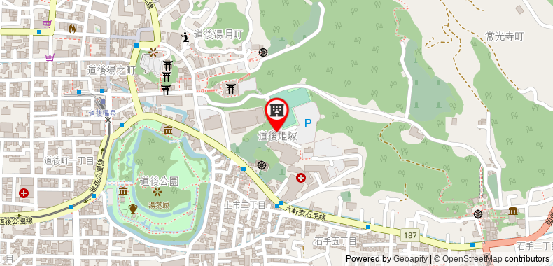 Bản đồ đến Matsuyama Youth Hostel