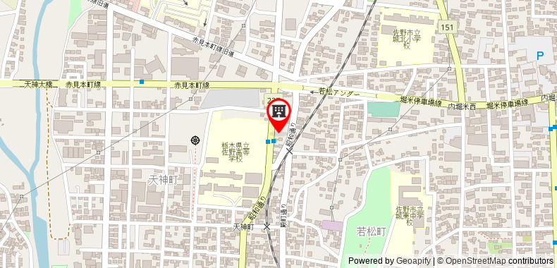 Bản đồ đến Khách sạn R9 The Yard Sano Tenjin
