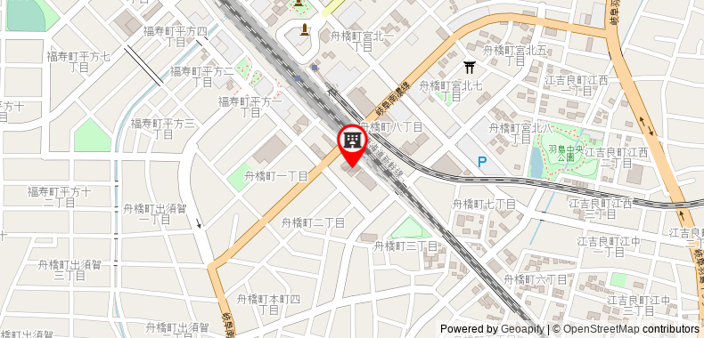 Bản đồ đến Toyoko Inn Gifu-hashima-eki Shinkansen Minami-guchi