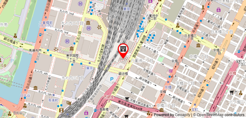 Bản đồ đến Khách sạn Four Seasons Tokyo at Marunouchi
