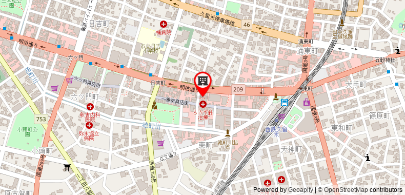 Bản đồ đến Khách sạn Kurume Washington Plaza