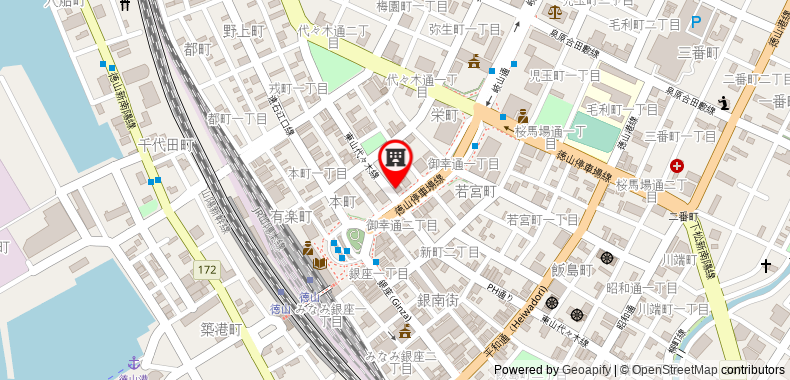 Bản đồ đến Khách sạn Arflex Tokuyama Ekimae