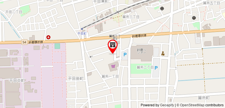 Bản đồ đến Khách sạn Super Suzuka