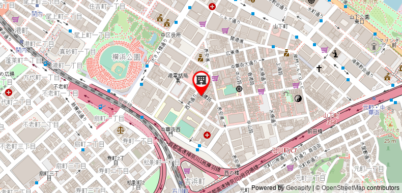 Bản đồ đến Khách sạn LiVEMAX YOKOHAMA SUTAJIAMUMAE