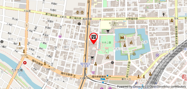 Bản đồ đến Khách sạn Fujita Fukui