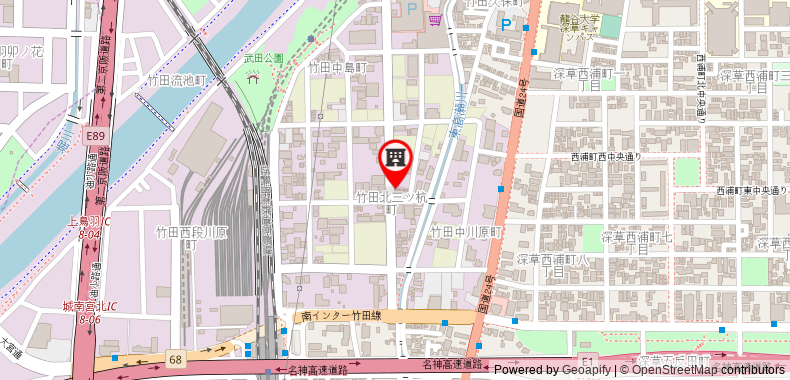 Bản đồ đến EX Studio Apt near Kyoto Station MW208