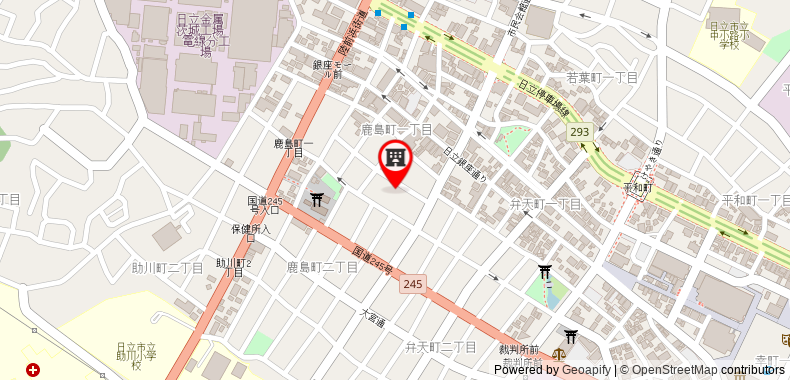 Tourist Hotel Hitachi on maps