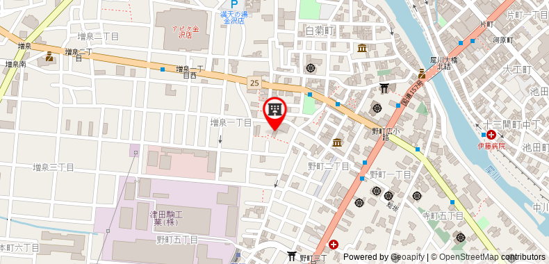 在地图上查看海泉金澤一棟宿旅館