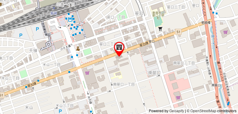Bản đồ đến Khách sạn Niigata Park