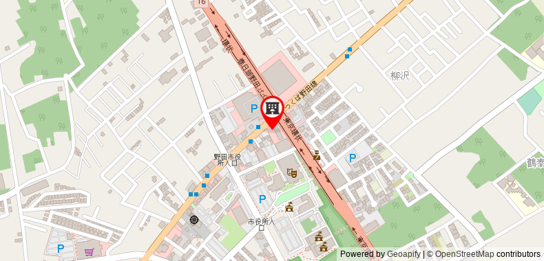 Bản đồ đến Khách sạn Route Inn Noda - Kokudo 16 Gouzoi -