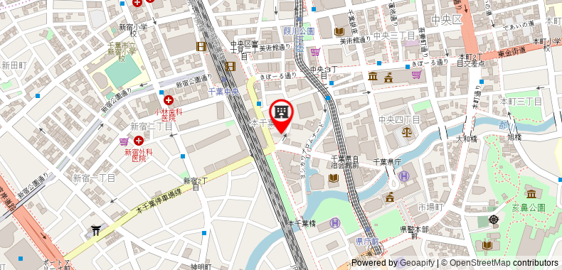 Bản đồ đến Khách sạn APA Chibachuo Ekimae