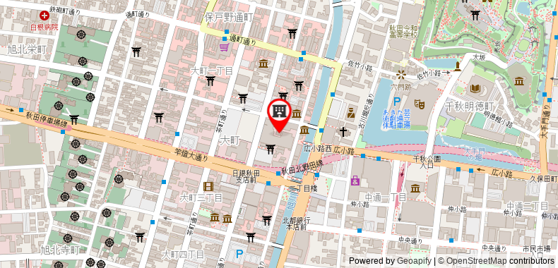 Bản đồ đến Khách sạn E Akita