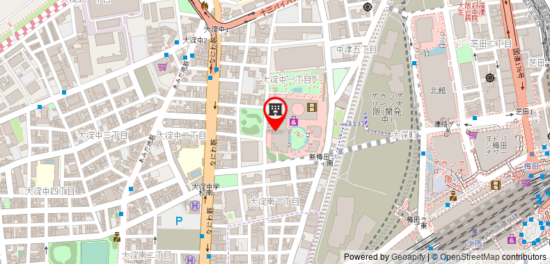 Bản đồ đến Khách sạn The Westin Osaka