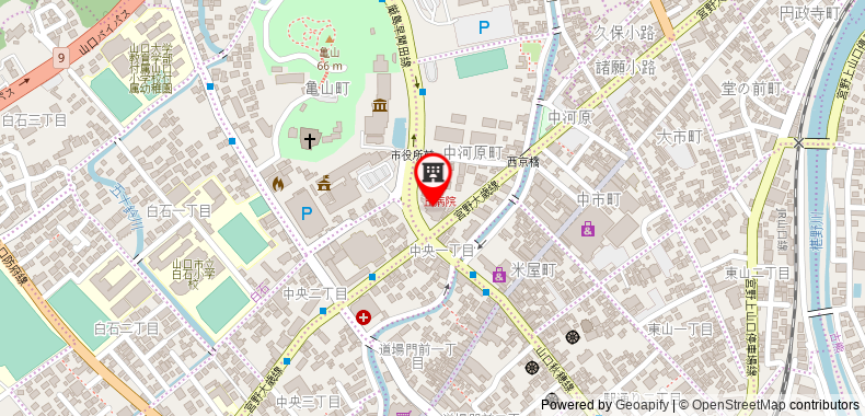 Kokusai Hotel Yamaguchi on maps