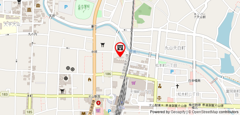 Bản đồ đến Khách sạn Inuyama Miyako