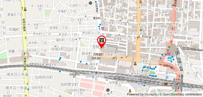 Bản đồ đến Natural Hot Spring Spa Dormy Inn Gifu Ekimae