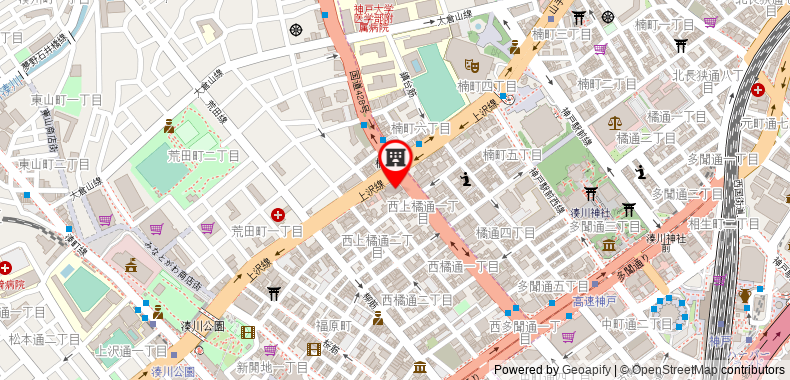 在地图上查看神戶卡薩貝琳酒店