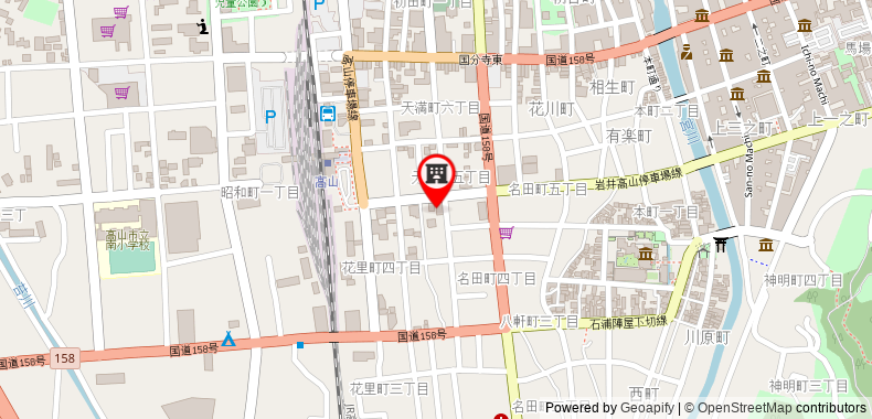 Bản đồ đến Khách sạn Super Hida Takayama