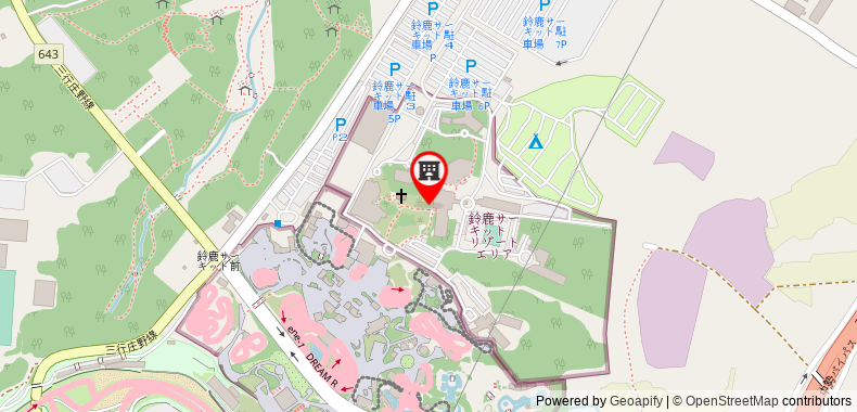 Bản đồ đến Khách sạn Suzuka Circuit