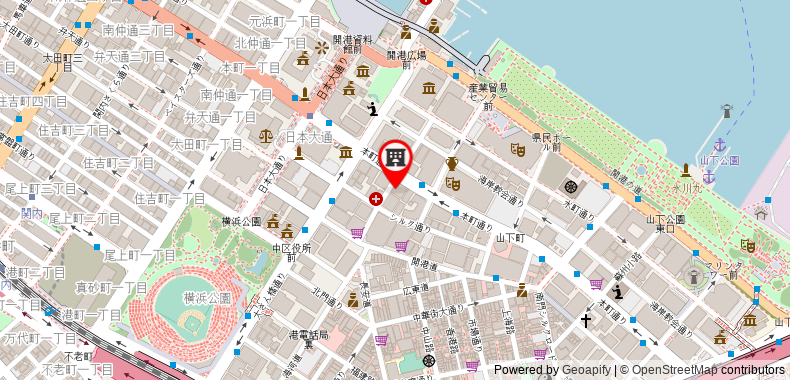 Bản đồ đến Khách sạn JAL City Kannai Yokohama
