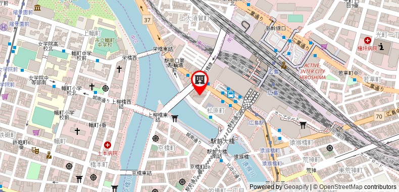 Bản đồ đến Hiroshima no Oyado